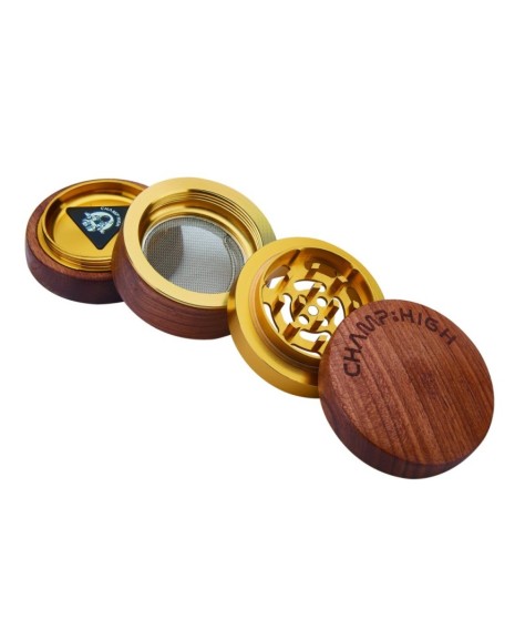 Grinder Polinizador Madera & Gold 60 mm
