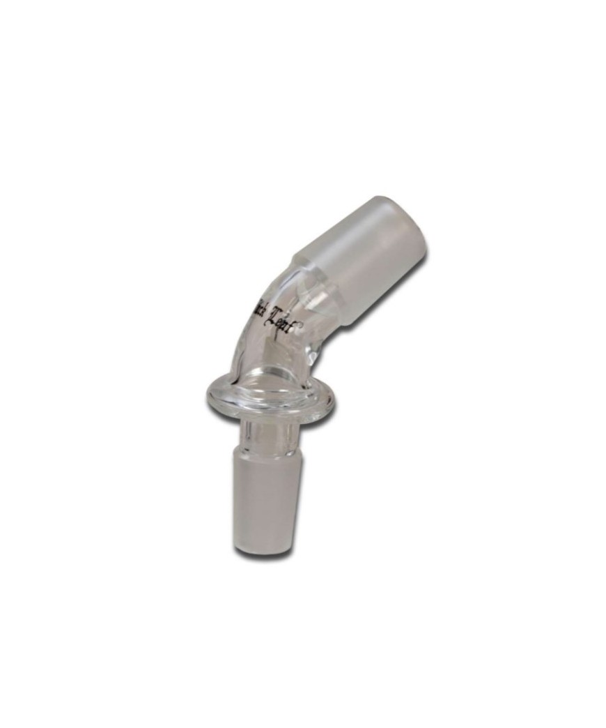 Adaptador Empalme Codo Cristal M/H 14/19 mm