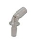 Adaptador Empalme Codo Cristal M/H 14/19 mm