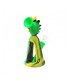 Glass Bong - R Black, Yellow and Green - 19cm