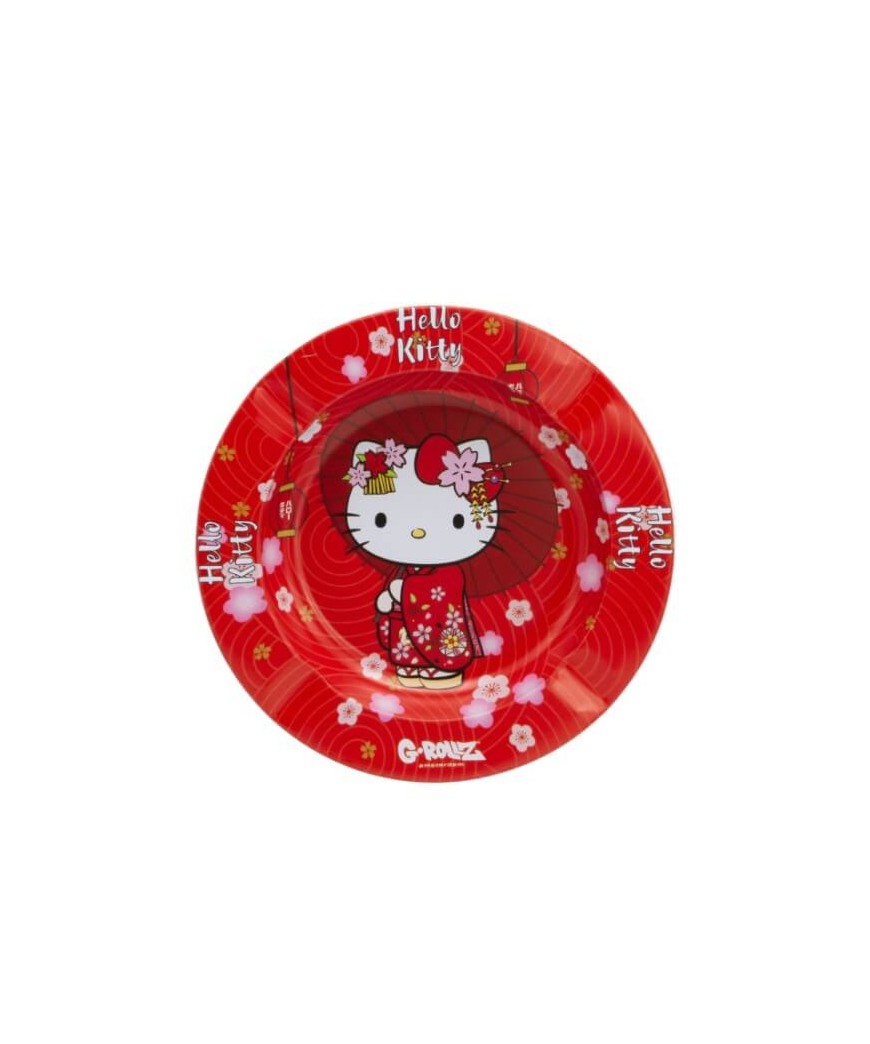 Cenicero Metal Hello Kitty Kimono Red