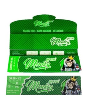 Papel Monkey King Size Slim & Tips Smell Green