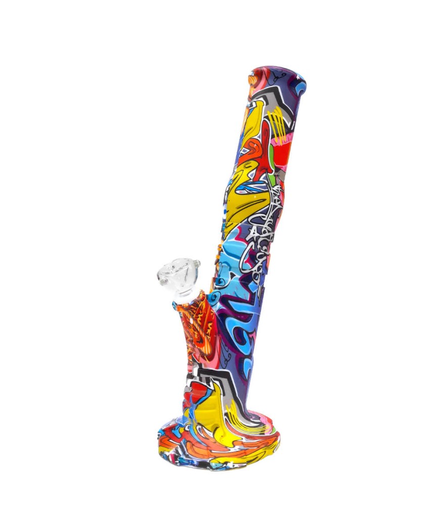 Bong de silicona y Bowl de cristal 36 cm Mix Color