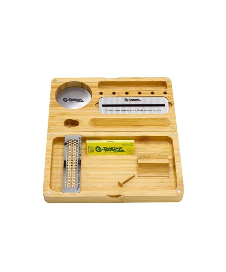 Bandeja de Fumador G-Rollz Bamboo Premium 22x25 cm