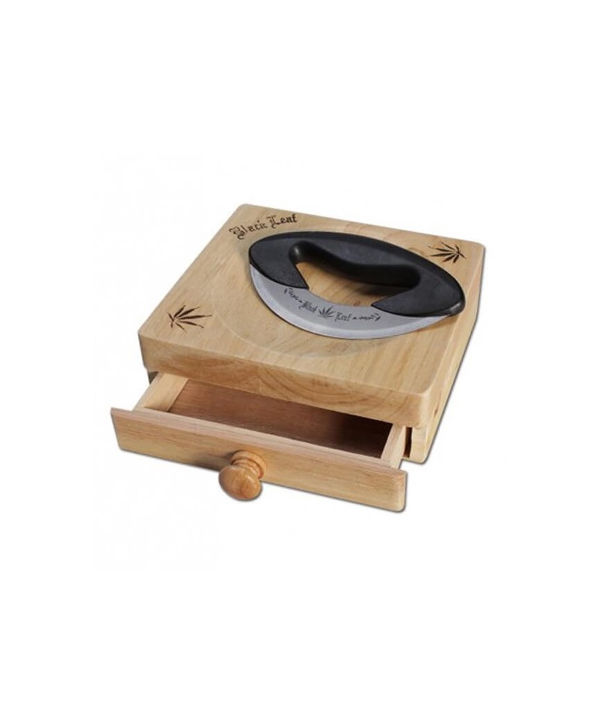 Tabla de Corte con Cuchilla & Cajon Black Leaf