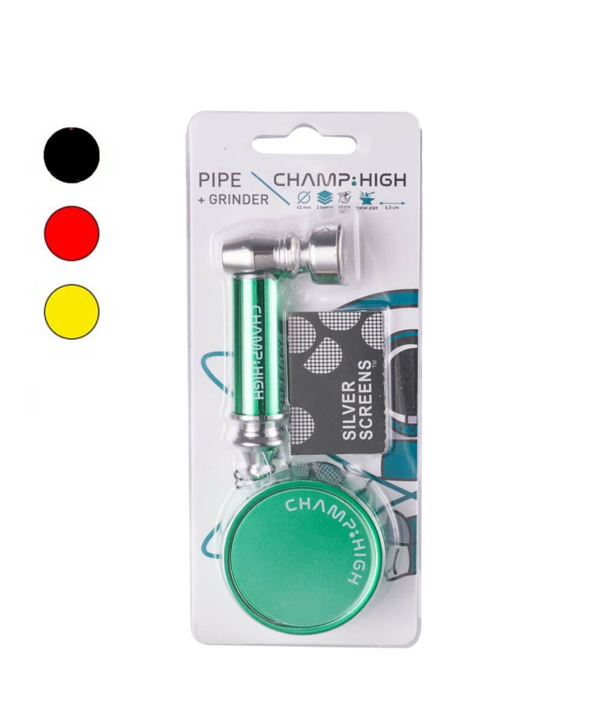 Pipa Metal Set Rejillas & Grinder 65 mm Mix Color