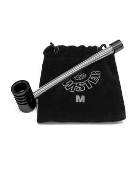 Pipa Metal Muelle Twister M 10 cm Black