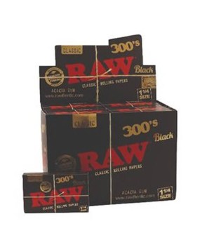 Papel Raw Black 1.1/4 Black 300