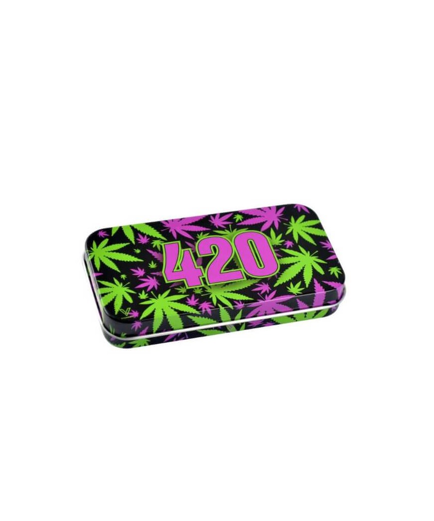 Caja Metal 420 Retro Leaves