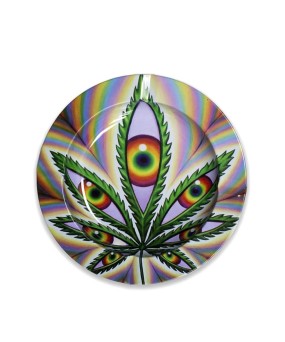 Cenicero Metal Basic Leaf 13.5 cm Psicodelic weed