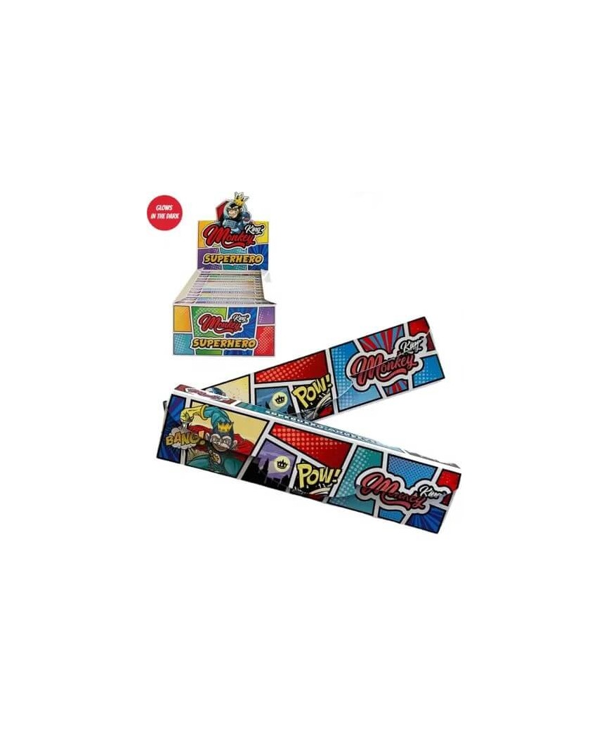 Papel Monkey King Size Slim & Tips Superhero