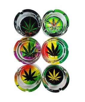 Cenicero Cristal Cannabis