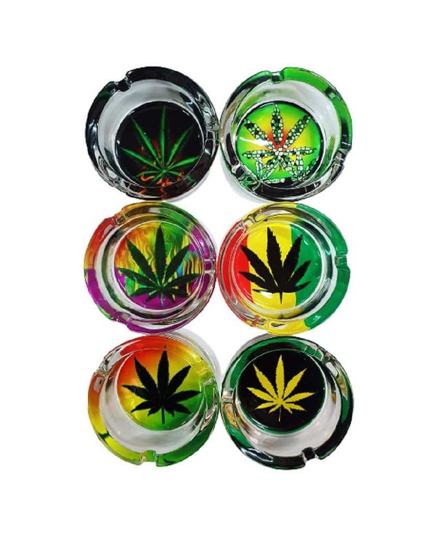 Cenicero Cristal Cannabis