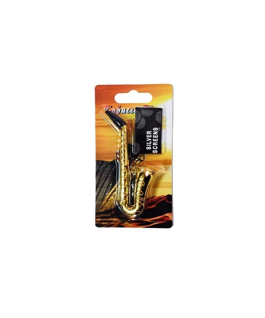 Pipa de Metal Saxofon 9.5cm y Rejillas