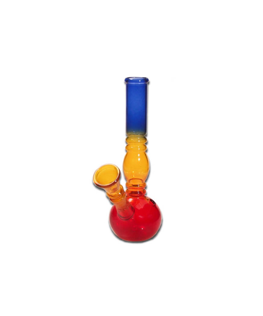Bong Cristal Red & Blue 18 cm.